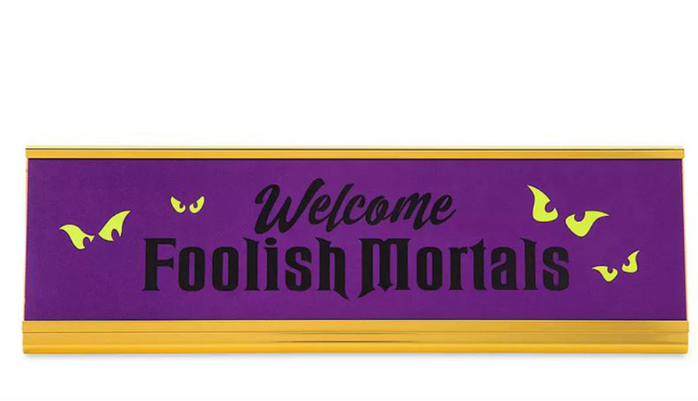 Disney Nameplate - Haunted Mansion - Welcome Foolish Mortals