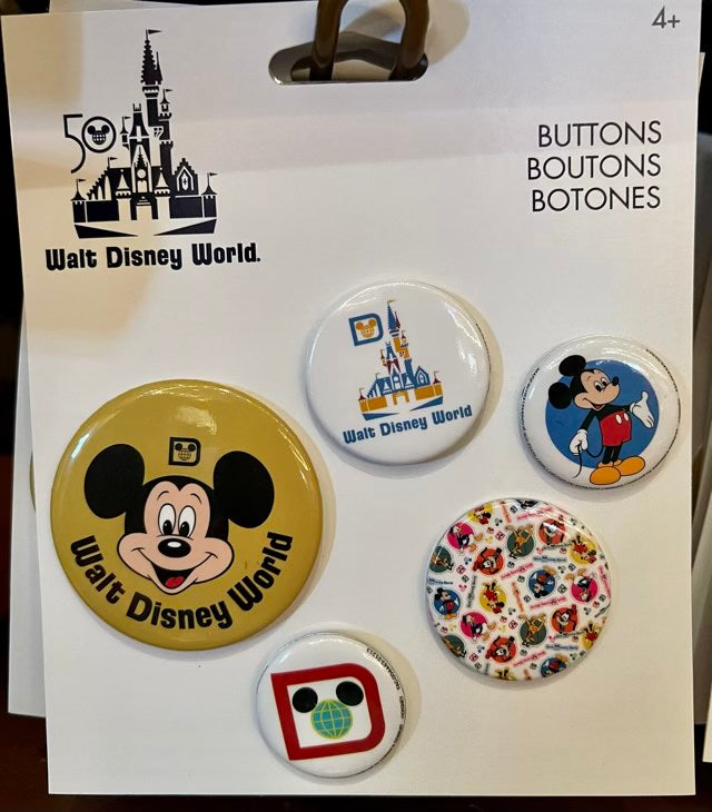 Walt Disney World Vault Collection Button Set