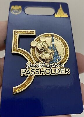 WDW 50th Anniversary Passholder Mickey Mouse Disney Pin