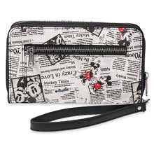 Load image into Gallery viewer, Mickey and Minnie Mouse Newsprint Wallet
