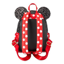 Cargar imagen en el visor de la galería, Minnie Mouse Sequin and Polka Dot Mini Loungefly Backpack
