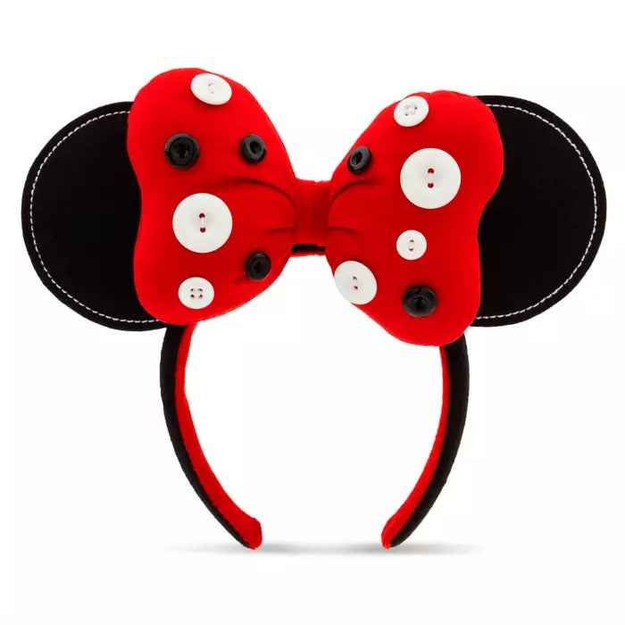 Minnie Mouse Button Bow Ear Headband for Adults