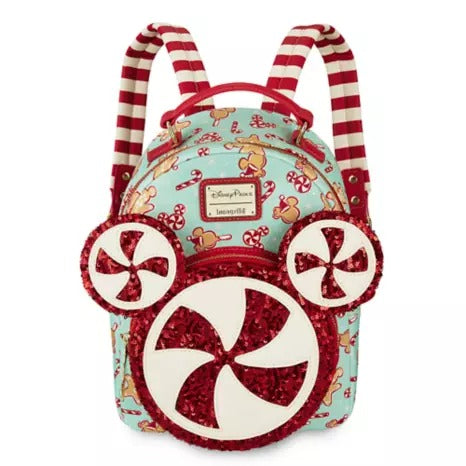Loungefly Disney Parks Mickey Mouse Holiday Treats Mini Backpack