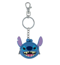 Load image into Gallery viewer, Disney Parks Stitch Coin Purse Silicone Keychain
