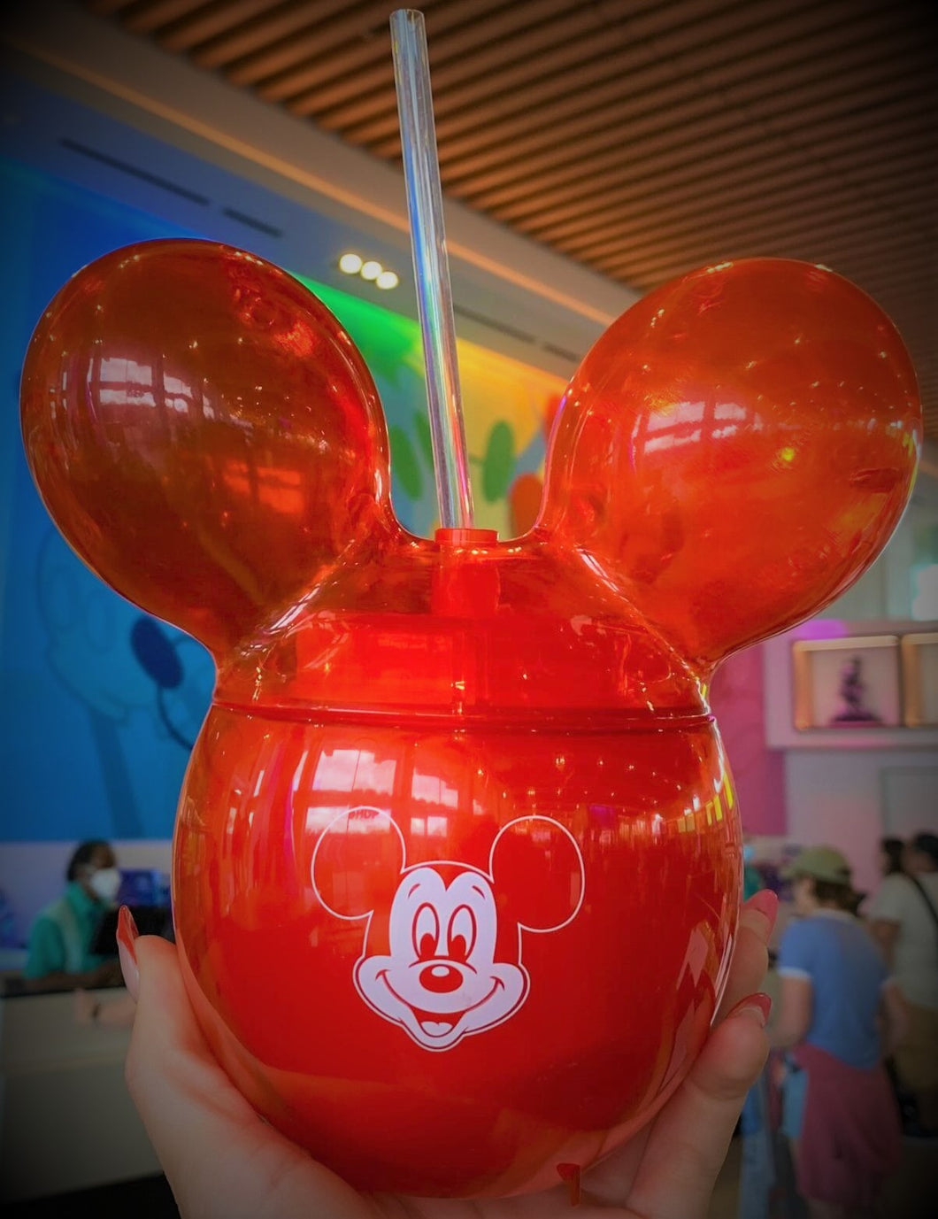 Red Mickey Balloon Sipper