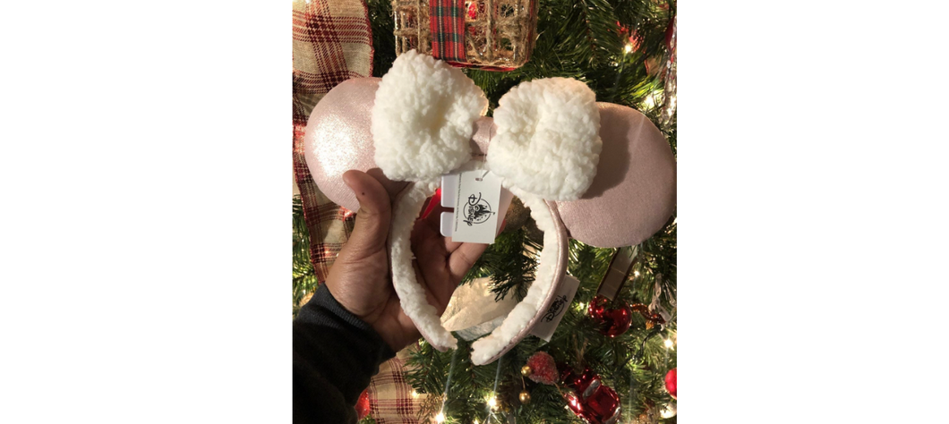 Minnie Mouse Sherpa Winter Ear Headband