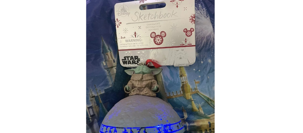 Disney Star Wars Mandalorian The Child Baby Yoda Sketchbook Ornament