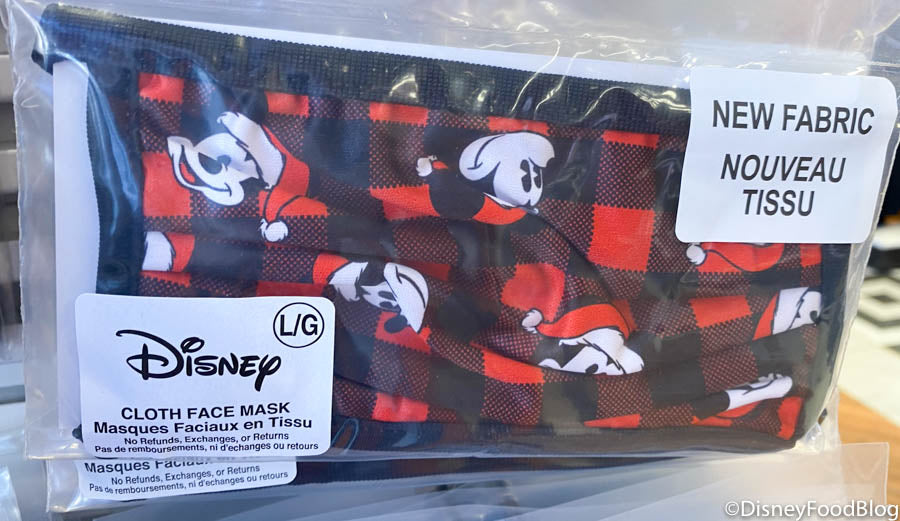 Disney Mickey Plaid Cloth Face Masks