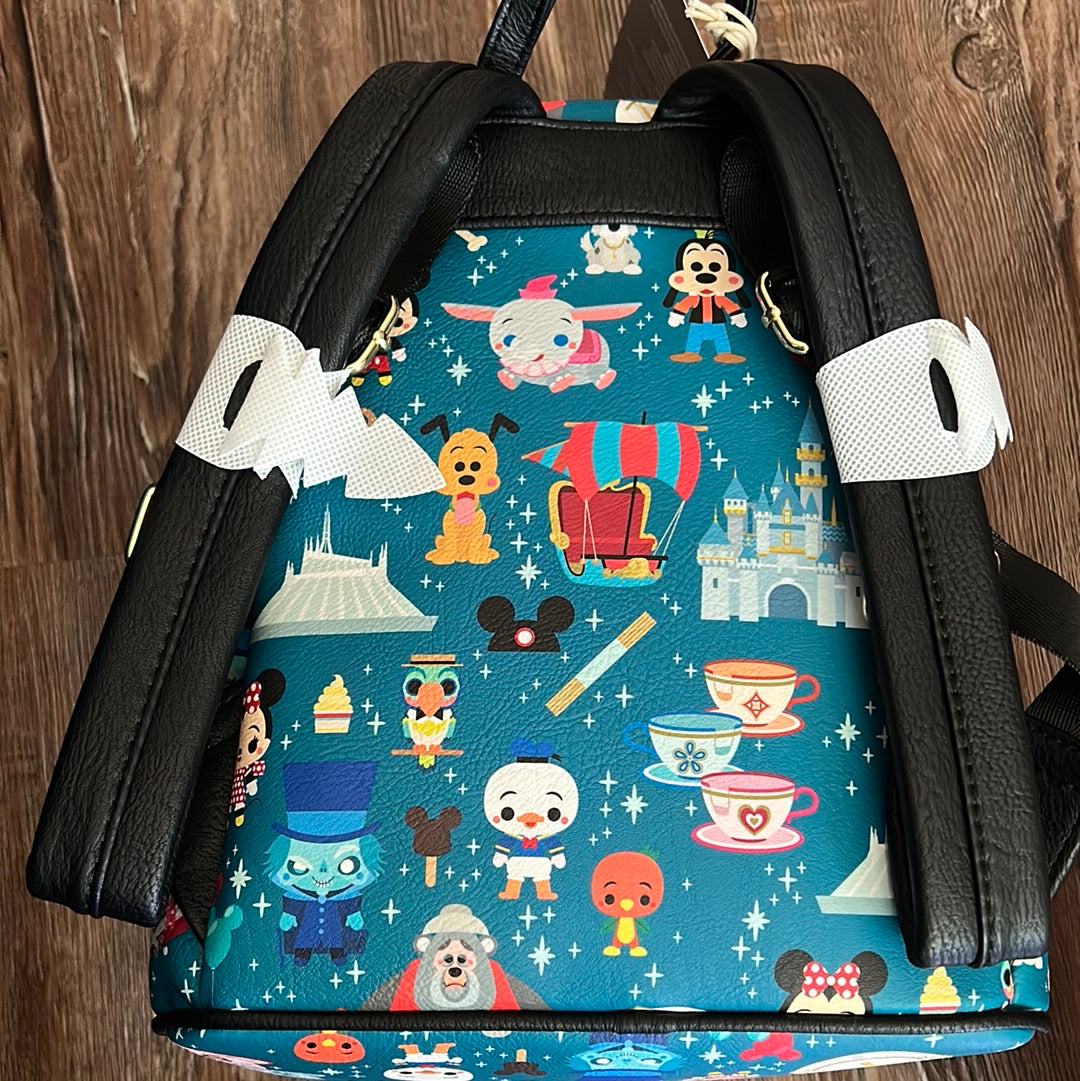 disney parks minis mini backpack by loungefly Disney Parks Minis Mini Loungefly Backpack – Magical Travels by Amy