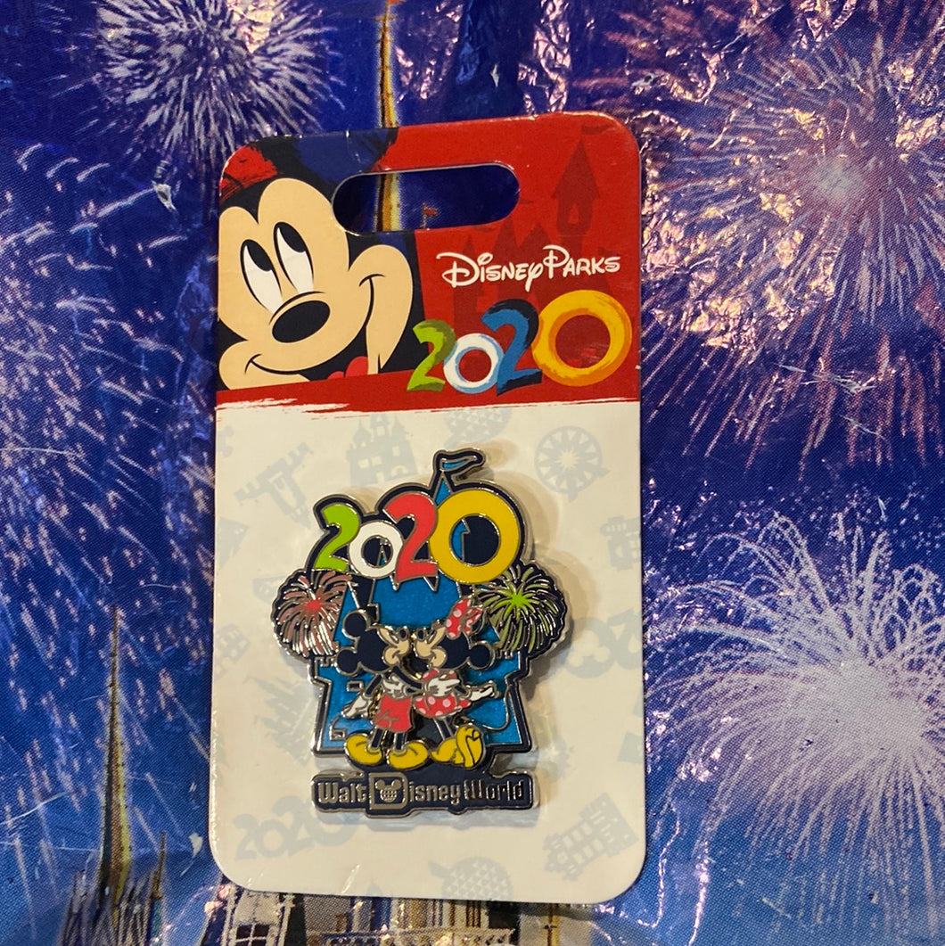 Disney Parks 2020 Mickey and Minnie Mouse Cinderella Castle Pin