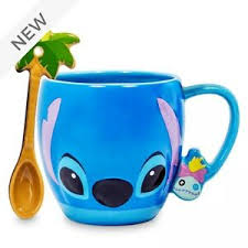Stitch Trouble Maker mug with spoon
