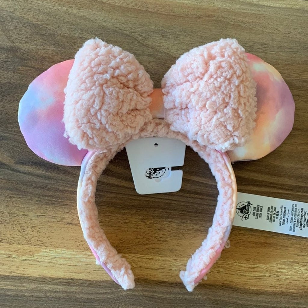 Disney top - Sherpa/Fluffy Brown Bow Minnie Ears