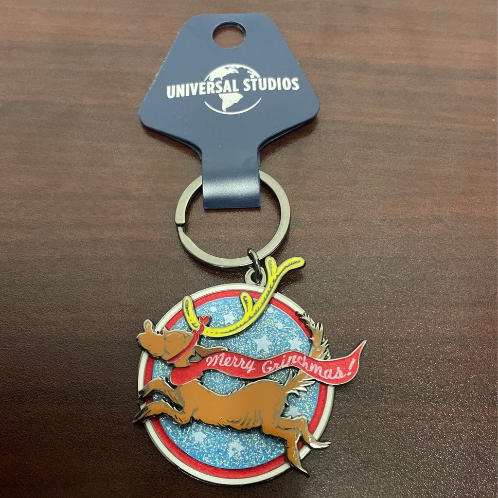 Universal Studios The Grinch Reindeer Max Merry Grinchmas Keychain