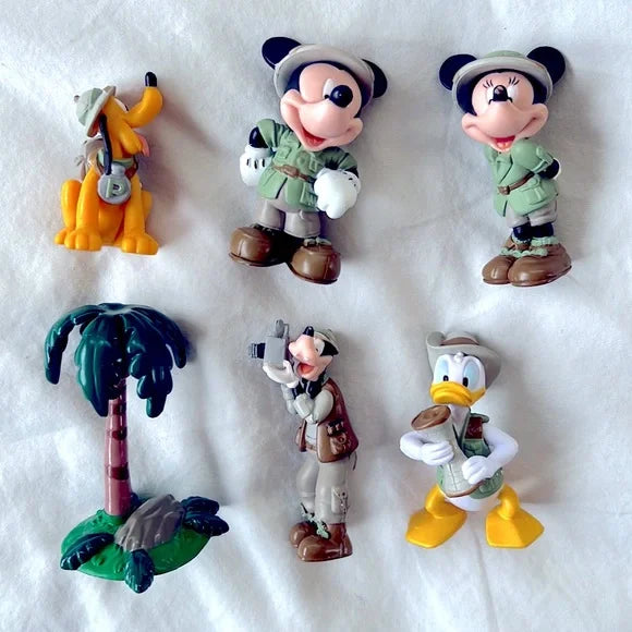 Disney Mickey Minnie Mouse Animal Kingdom Safari Play Set Action Figures