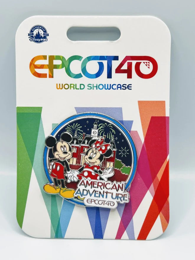 American Adventure Pavilion Epcot 40th Anniversary Limited Release Disney Pin