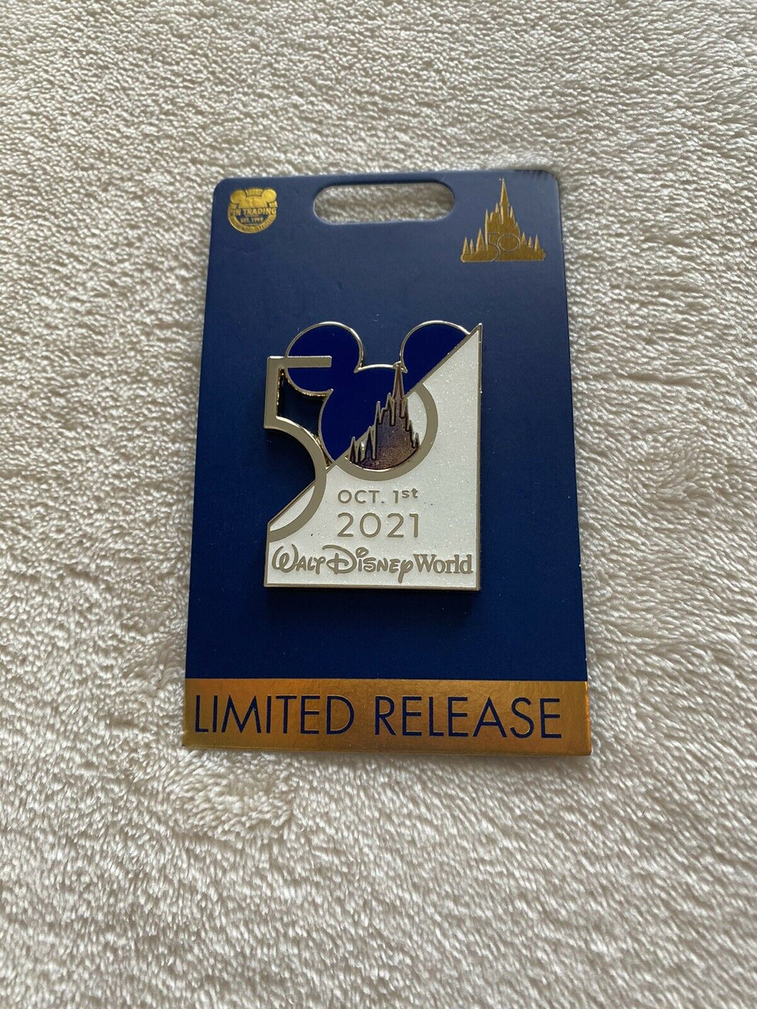 Disney World 50th Anniversary Pin - Oct. 1 2021 - Limited Release