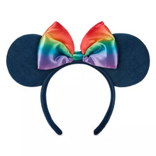 Cargar imagen en el visor de la galería, Disney Pride Collection Minnie Mouse Ear Headband with Bow for Adults
