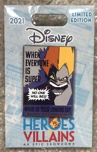 Recruitment Poster Pin featuring Syndrome from The Incredibles 