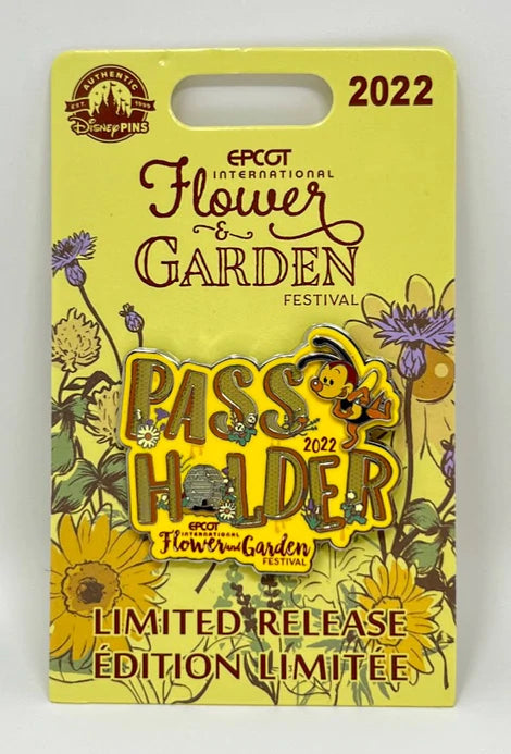 Disney Flower & Garden Festival Pin - 2022 Spike - Passholder
