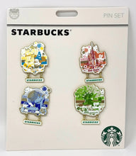 Load image into Gallery viewer, Walt Disney World 50th Anniversary Starbucks Disney Pin Set
